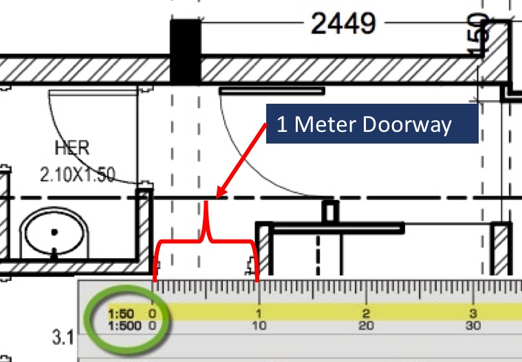 doorway metric measurement