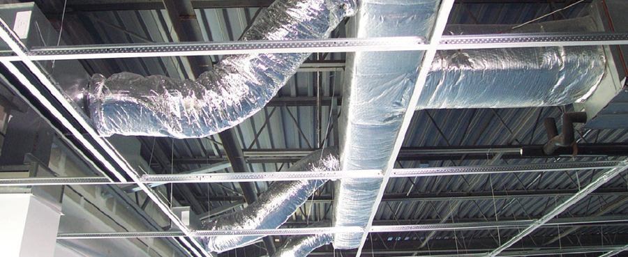 Ducts above Ceiling