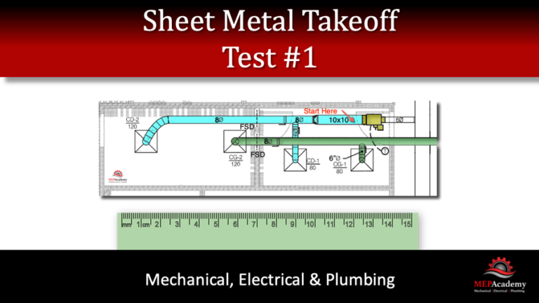 Sheet Metal Takeoff – Test 1