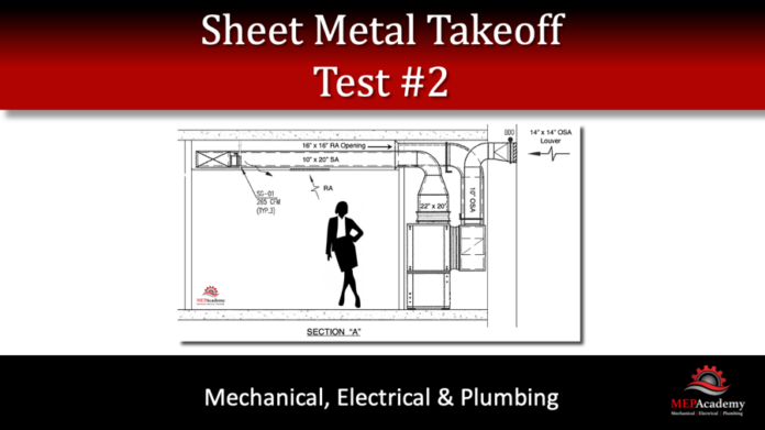 HVAC Sheet Metal Takeoff Test 2