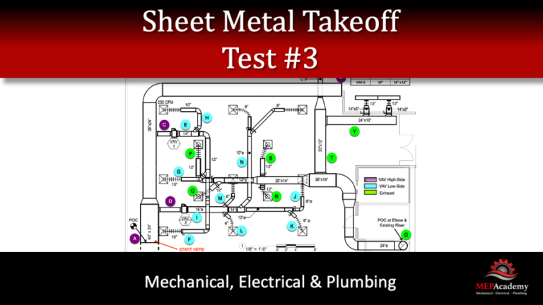 Sheet Metal Takeoff – Test 3