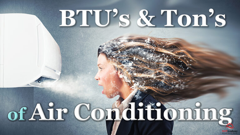 What is a BTU or Ton of Air Conditioning