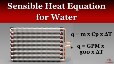 How to Calculate Sensible Heat Transfer for Water - MEP Academy