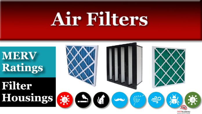 Air Filters and Filter Housing Basics. MERV Rating of Air Filters.
