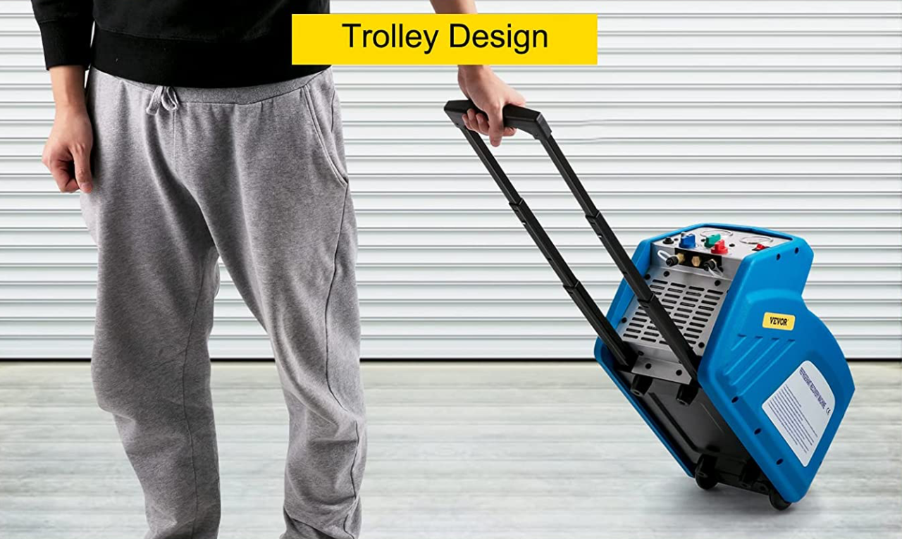 The Vevor RR500 is convenient to carry or roll around with a trolley handle and wheels