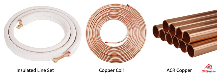 ACR Copper Tubing and Line Sets for mini split system air conditioners and heat pumps