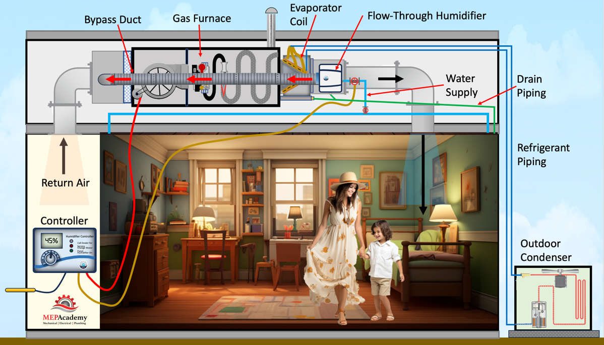 Flow Through Whole House Humidifier