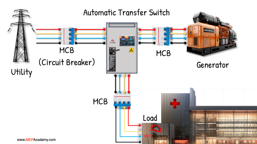 Automatic Transfer Switch (ATS) Wiring Diagram