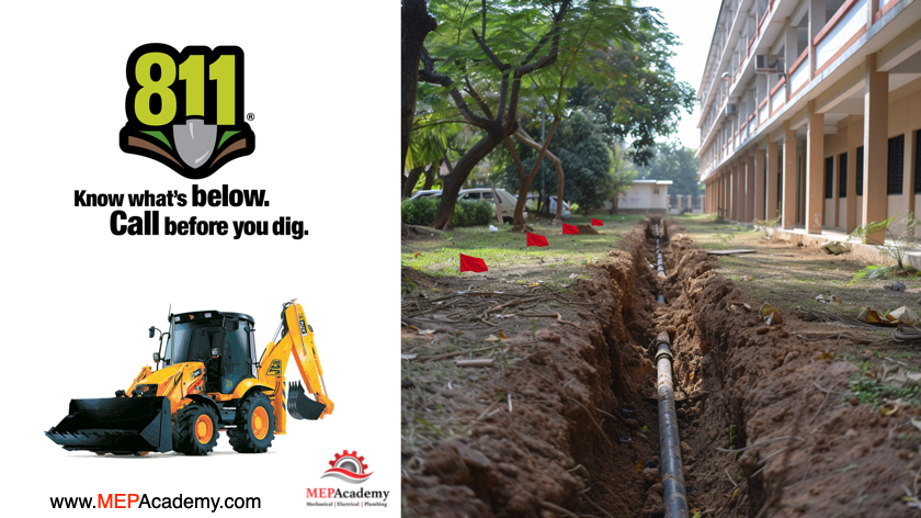 Call 811 before any digging begins to get notified of any known underground utilities.