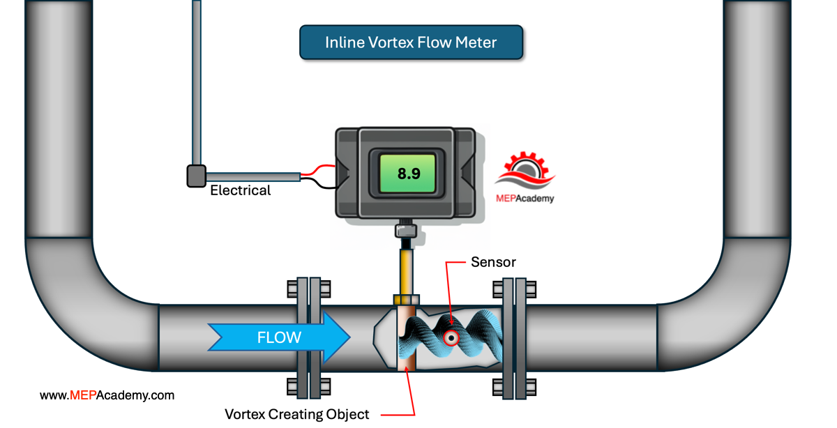 Inline Vortex Flow Meter