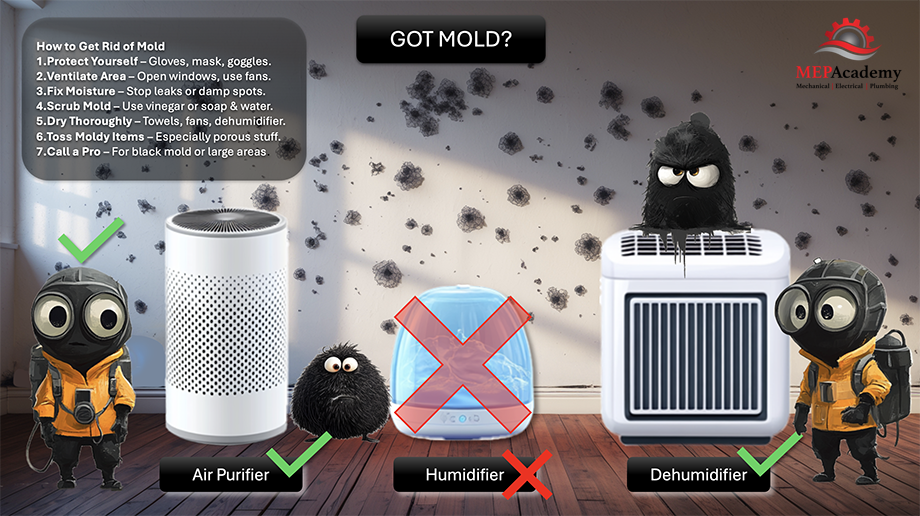 Mold can be a serious problem so please be careful, especially if its black mold.