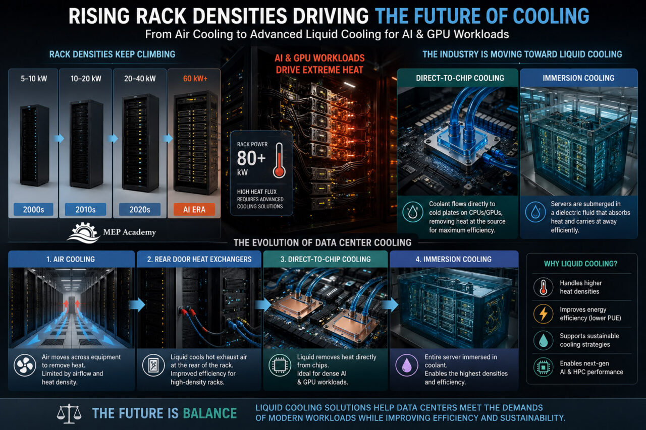 High-density AI data center racks using advanced liquid cooling technologies