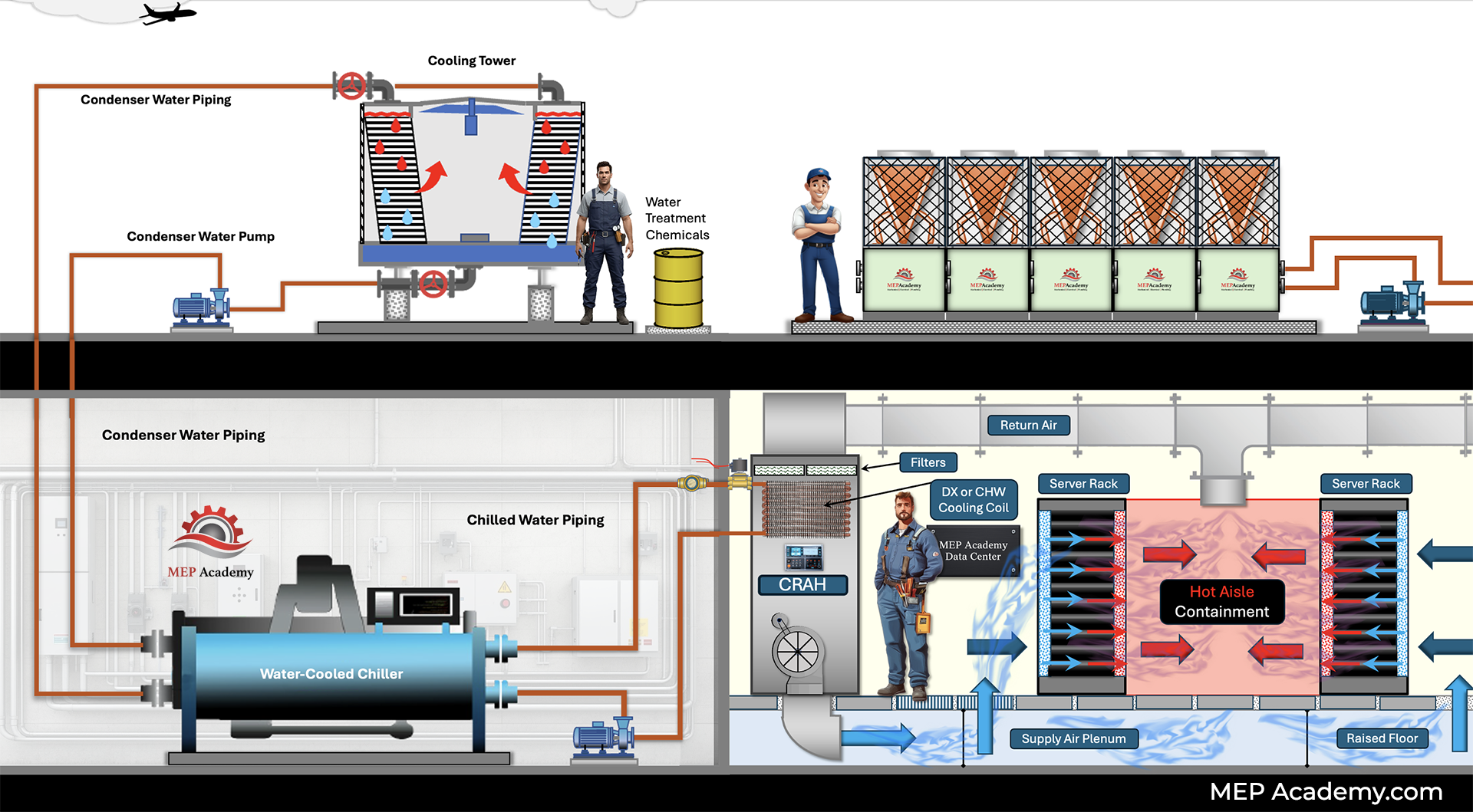Data Center Chilled Water Systems Explained - MEP Academy