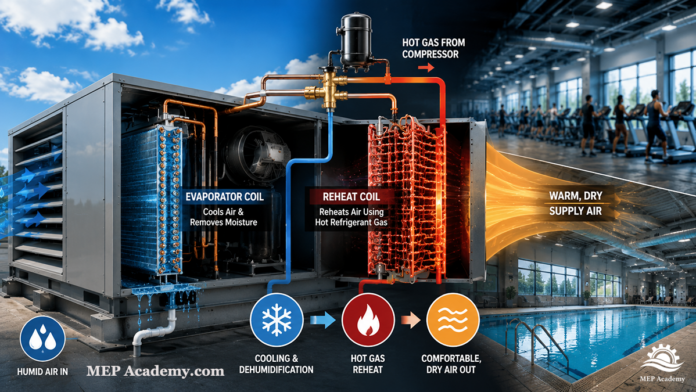 Hot Gas Reheat in HVAC System