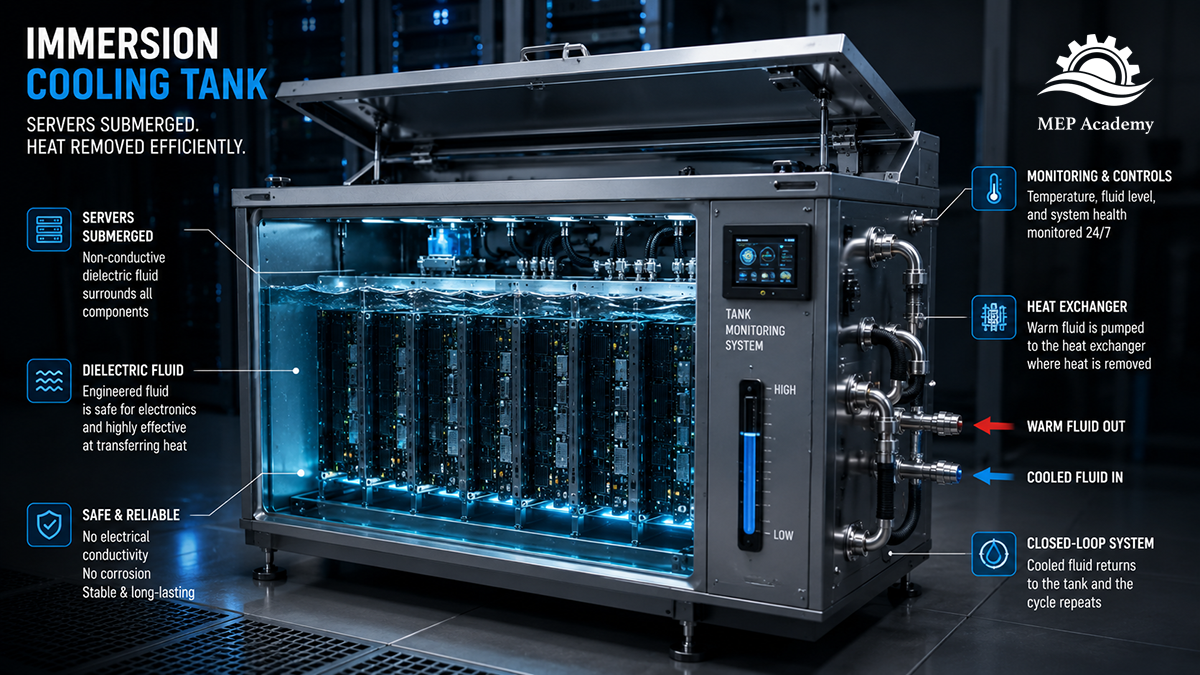 Immersion Cooling Tank for Servers